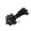 Eease 950pcs Black Cable Tags Lanyard Zip Ties Snap Lock Pin 1