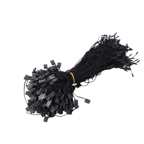 Eease 950pcs Black Cable Tags Lanyard Zip Ties Snap Lock Pin