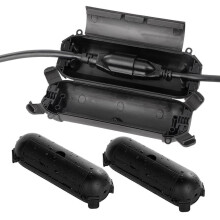 4-Pack Outdoor Extension Cord Cover, Weatherproof Electrical Connection Box, Adjustable Compartment , Protect