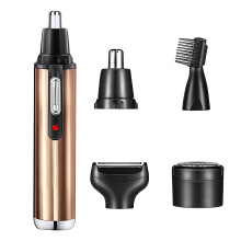 Kiplyki Wholesale Electric Nose Trimmer Four-In-One Men's Razor USB Rechargeable Shaver Electric Eyebrow Trimmer Nose Hair Trimmer