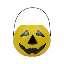 Cleanrance! Bxzhiri Halloween Portable Bucket Candy Bucket Gift Pumpkincan Dress Up Decoration Ornament