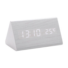 WICVIK Modern Digital Clock LED Display Day Of Week Time Living Room Clock Or Office Wall Clock Desk Or Wall Mount
