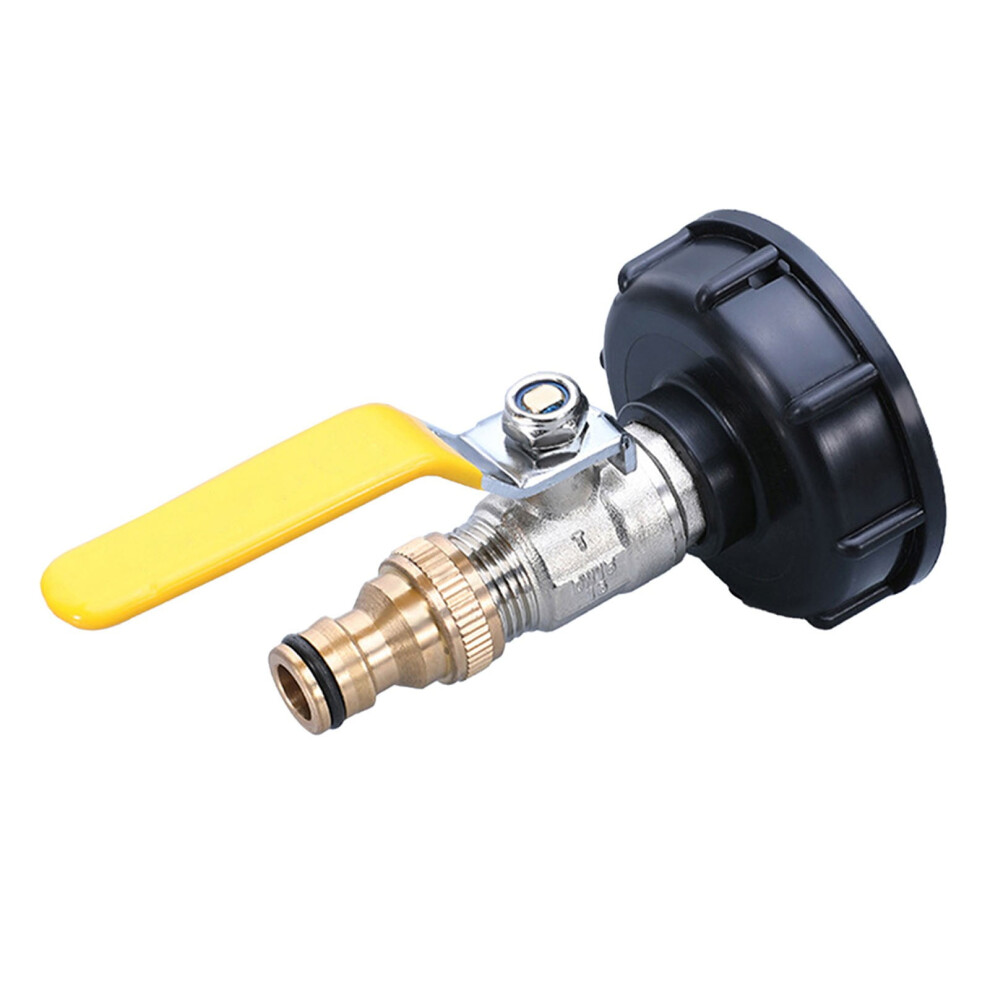Mosiee 1Pcs 1/2" Brass Ibc Ball Valve Ibc Water Tank Accessories Outlet Tap Rain Butt 9389440626683