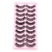 10 Pairs False Eyelashes Extensions Natural Look Fake Lashes for Women