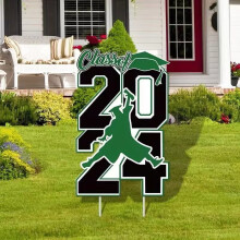OYIGU 2023 Graduation Season Garden Insert Yard Sign Graduation Cap Outdoor Lawns Decor, for Home Party Decor