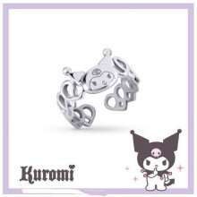 Sanrio hello kitty Kuromi original necklace my melody fashion exquisite jewelry ring pendant girl Christmas gift anime doll