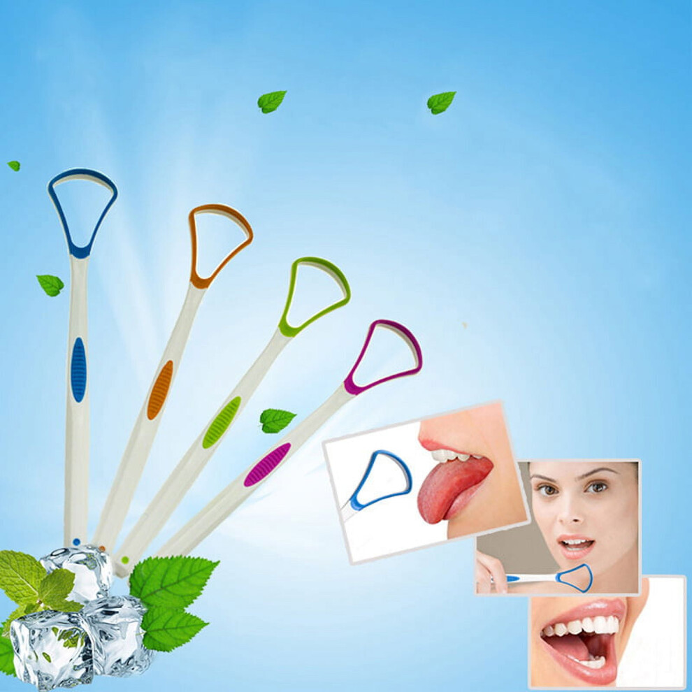 Tongue scraper oral dental care plastic tongue cleaner brush tool for oral care