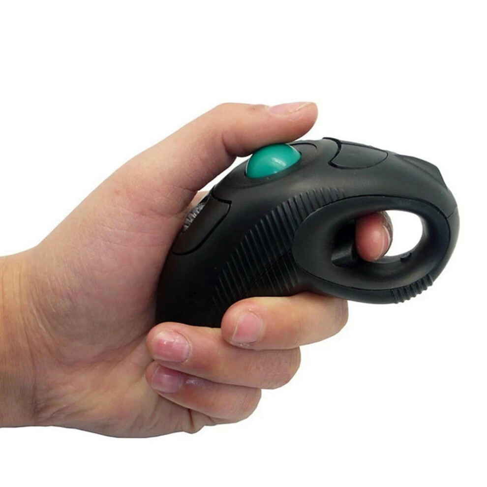 For 2.4G Air Mouse Ergonomic Trackball Handheld Finger Usb Mouse Usb Optical Trackball Mice Trackball Mice For Laptop 9110895351369