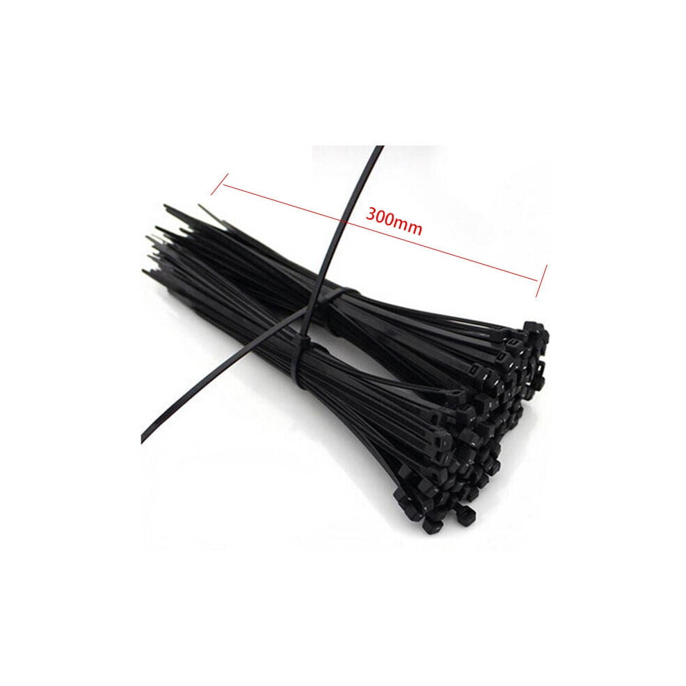 100 -1000 Pcs 6" To 12" Plastic Wire Cable Zip Tie Uv Nylon Plastic Ties 9110895351390