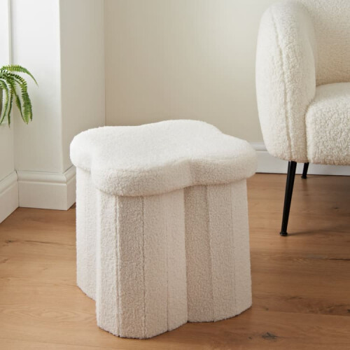 Wave Ottoman Combine style and storage - Cream. 1