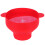 Silicone Popcorn Maker Bowl with Lid and Long Handle, Foldable Microwave Safe Red Kitchen Accessory 1