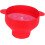 Silicone Popcorn Maker Bowl with Lid and Long Handle, Foldable Microwave Safe Red Kitchen Accessory 5