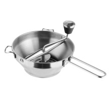 Manual Food Mill Stainless Steel Potato Ricer with Three Grinding Discs for Fruits and Vegetables