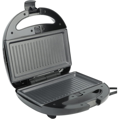 6 Doughnut and Waffle Maker with Nonstick Interchangeable Plates, Cool Touch Handle, Compact Storage 2