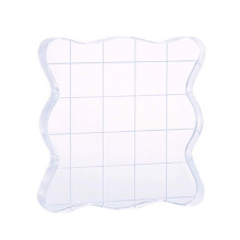 Clear Stamp Blocks With Grid And Grip Acrylic Stamping Blocks For Making Crafting Scrapbooking