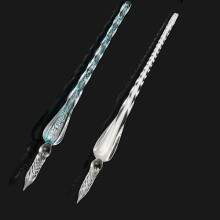 2 pcs Dip Pen Glass Dripping Fountain Pens