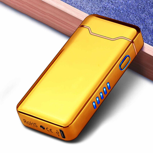 Rechargeable Usb Plasma Arc Cool Windproof Flame With Led Battery Indicator 2