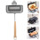DoubleSided NonStick Sandwich Maker with Even Heat Distribution, Foldable Breakfast Grill Pan 1