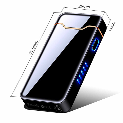 Rechargeable Usb Plasma Arc Cool Windproof Flame With Led Battery Indicator 1
