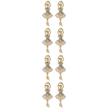 4 Pairs Dancing Girl Earrings Cubic Zirconia Earring Earrings for Teen Girls
