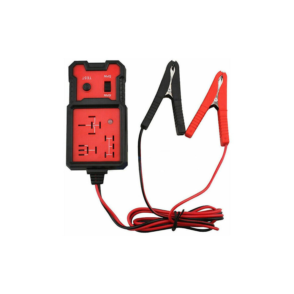 Car Relay Tester, Auto Relay Diagnostic Tool, 12V Electronic Relay Tester, Car Battery Checker With Clamps 9389440317925
