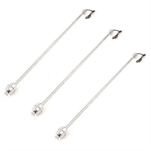 3X 50cm Stainless Steel Water Level Liquid Sensor Vertical Float Switch