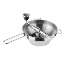 Stainless Steel Food Mill with Grinding Discs for Jam Applesauce Vegetables Easy Clean Ergonomic Handles