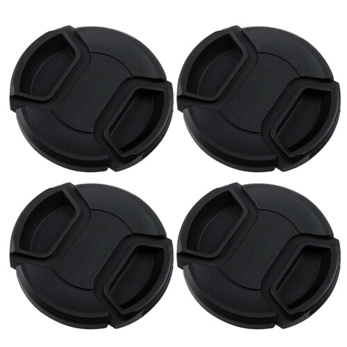 4Pcs Camera Lens Cover Waterproof Lens Protector Covers 55mm