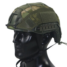 Bluethy Tactical Helmet Cover with Elastic Strap Waterproof Wear Resistant Fastening Tape Non-reflective Helmet Cover Military Accessories
