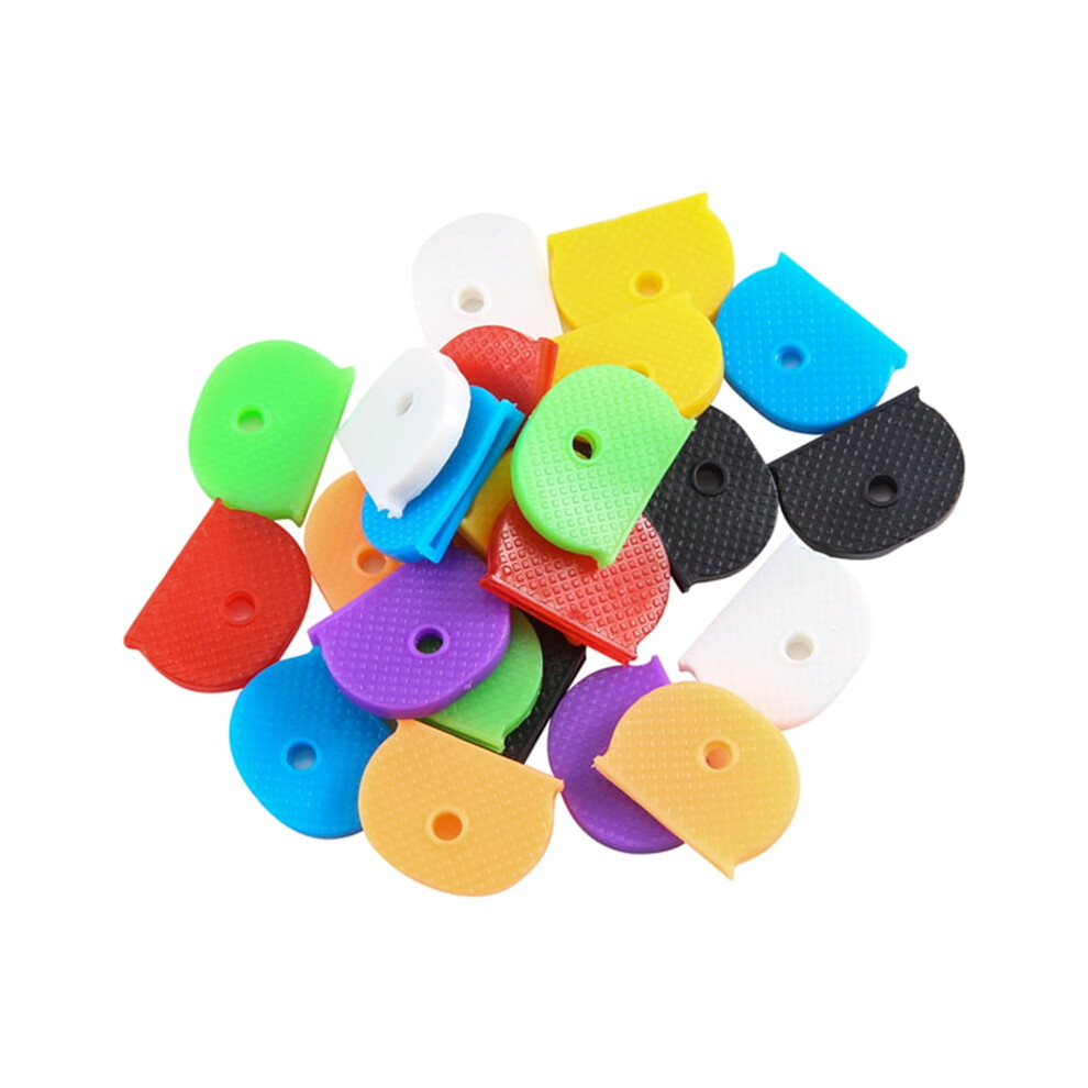 Biudunm 24 Key Caps With Flexible Key Cover For Easy Identification Of Door Keys, Multicolor 9389440320031