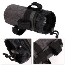 Hariumiu 750ml Bicycle Bike Cycling Handlebar Water Bottle Drink Bag Pouch Cup Holder-Grey
