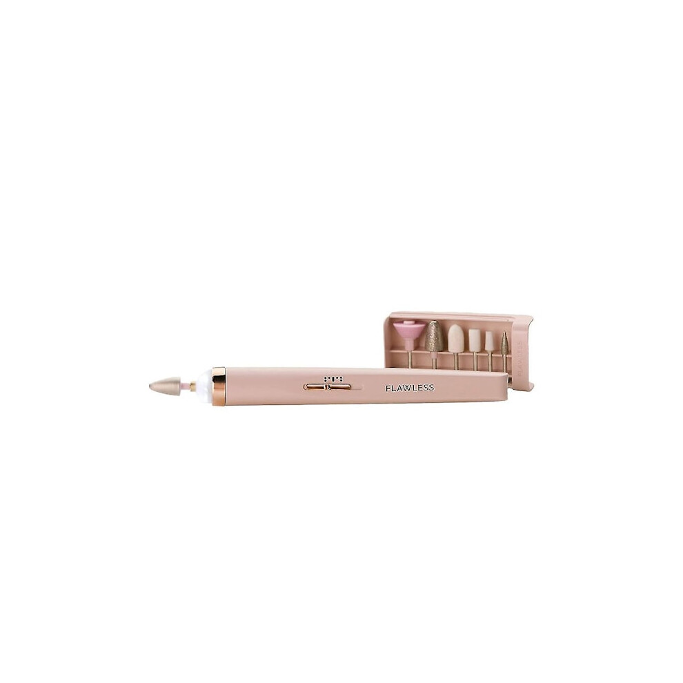 Flawless Salon Manicure Kit, Electronic Nail File and Complete Set of Manicure and Pedicure Tools