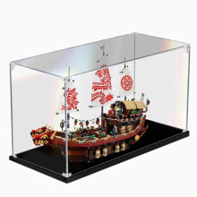 Acrylic Display Case for 70618 Boat with Dustproof UV Protection and Crystal Clear View