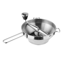 Stainless Steel Manual Food Mill and Potato Ricer with NonSlip Handles for Vegetables and Fruits