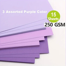 Red Blue Green Colored Cardstock Thick Paper A4 250GSM Cover Card Stock for Crafts and DIY Decorations, Weddings Cards Making Purple