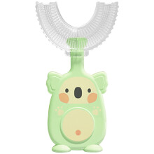 Pluokvzr Infant U-shape Toothbrush Toothbrush Electric Ultrasonic Toothbrush for Kids 2-6 Years