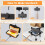 Nonstick DoubleSided Sandwich Maker with Even Heating for Grilled Cheese, Breakfast, Camping 2