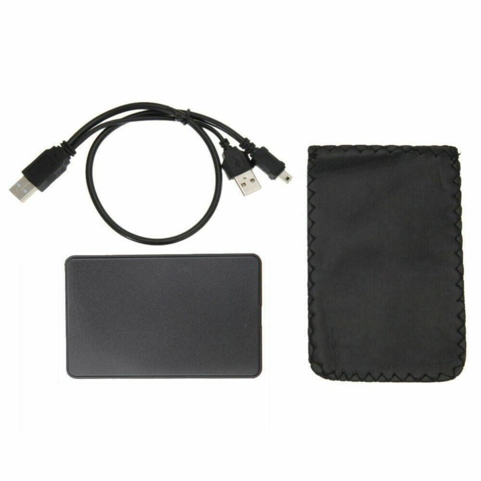 2.5" Inch Sata Usb 2.0 Hard Drive Hdd Enclosure External Laptop Disk Case Black 9389440220850