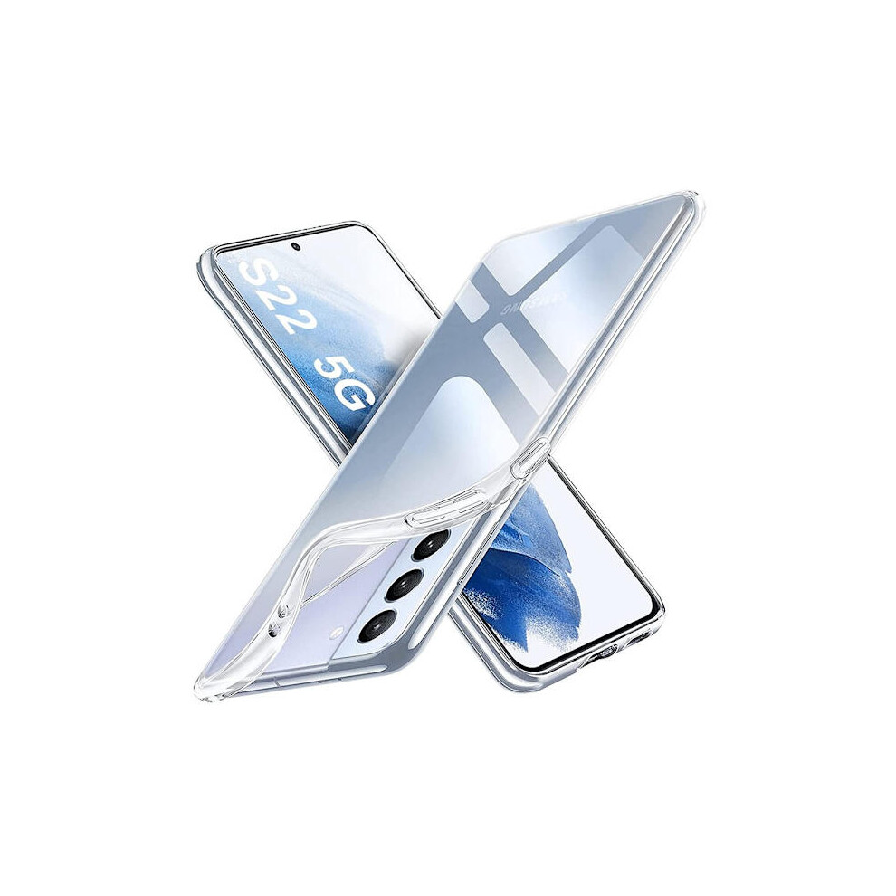 Compatible With Samsung Galaxy S22 - Shockproof Silicone Case (Floveme) Transparent 9389440221765
