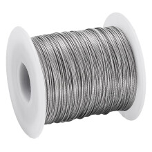 393.7ft 1/32" 304 Stainless Steel Wire Rope, Coated Aircraft Cable, compatible with DIY Railings, Clothes Lines, Garden Lights, Yard Crafts, Trellis