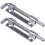 2X Hardware Spring Loaded Metal Security Barrel Bolt Latch 3.5 inch Long Silver Tone 1