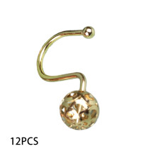 XIUH Hooks Big Sale! Growment Rose Gold Shower Curtain Hooks Rings Set of 12 Decorative Shower Curtain Hooks Rustproof Shower Rings for Bathroom