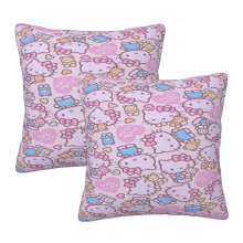 Hello Kitty Throw Pillow Covers, Pack of 2 Pillowcases for Sofa Bed Living Room 16"X16"