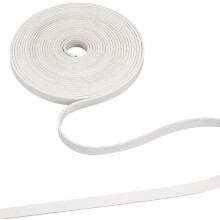 5.5Yds White Flat Faux Leather Cord 0.3" Faux Suede String for Boot Laces, Handbags, Jewelry Making, Compatible with Craft DIY