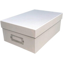 Simply Tidy White Memory Box Store and Organize Photos, Keepsakes, DVD and CDs, Acid Free - Bulk 12 Pack