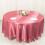 BalsaCircle 108" Round Satin Tablecloth Cinnamon Rose Round Table Linen 2
