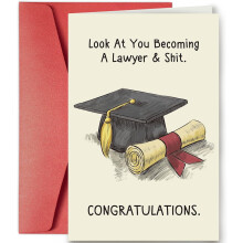 Easygou Funny Graduation Card for Him Her, High School College Humor Card for Friends Family, Happy Graduation Greeting
