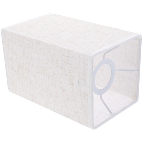Home Decor Square Lampshade 7.9in Fabric Linen Replacement Ornament 1