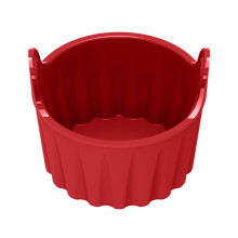 Zeceouar Fryer Poacher, Food Grade Non-stick Round Ramekins for Air Fryer Muffin Tray, Easy Release Baking Cups – Compatible with 3qt/5.8qt Models