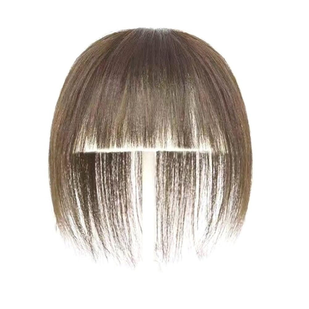 Unisex Soug Long Straight Clip In Topper Toupee Hairpiece Bangs Synthetic Hair Extensions. New